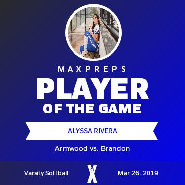 #2 Alyssa Rivera Player of the Game badge