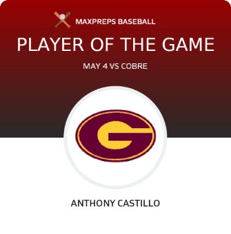 #9 Anthony Castillo Player of the Game badge