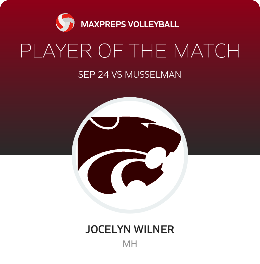 #9 Jocelyn Wilner Player of the Game badge