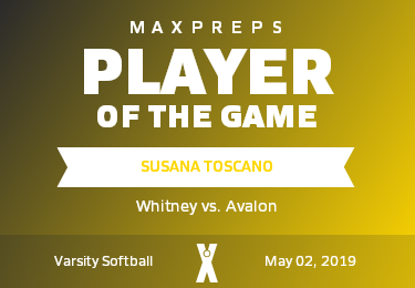 #7 Susana Toscano Player of the Game badge