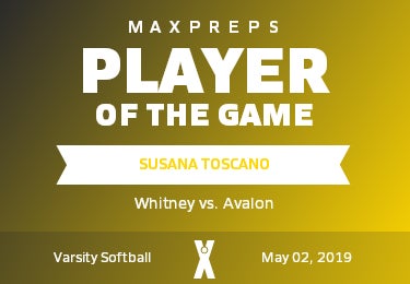 #7 Susana Toscano Player of the Game badge