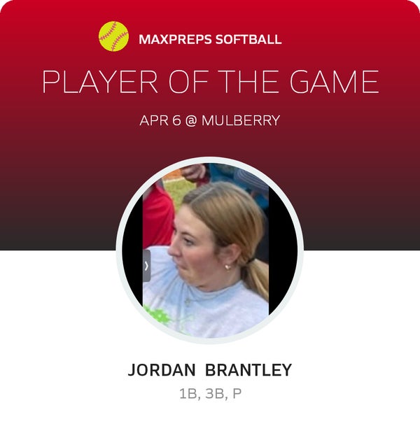 #11 Jordan Brantley Player of the Game badge