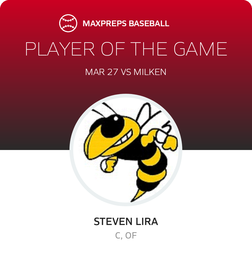 #11 Steven Lira Player of the Game badge