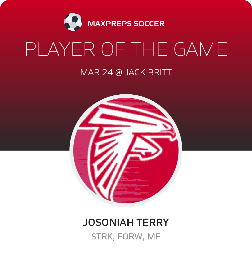 #10 Josoniah Terry Player of the Game badge