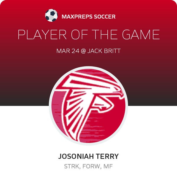 #10 Josoniah Terry Player of the Game badge