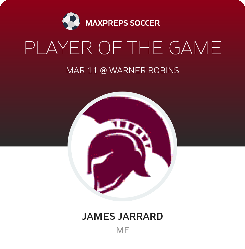 #13 James Jarrard Player of the Game badge
