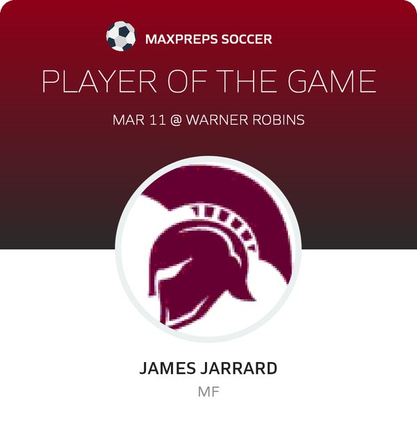 #13 James Jarrard Player of the Game badge