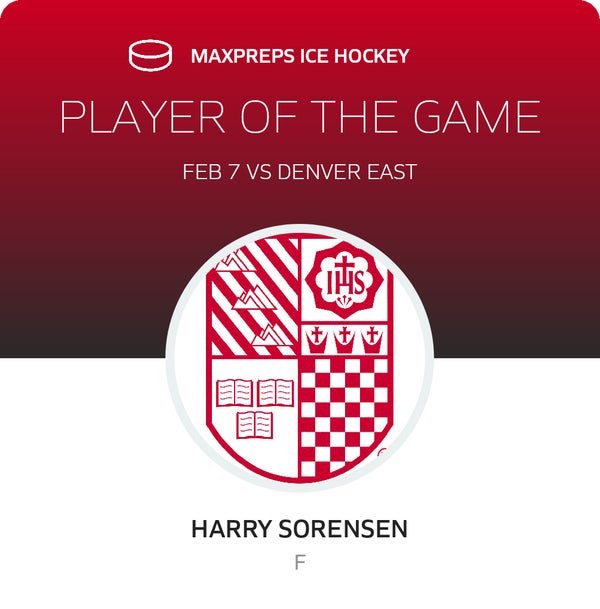 #37 Harry Sorensen Player of the Game badge