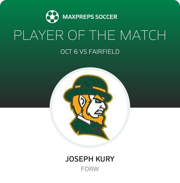 #1 Joseph Kury Player of the Game badge