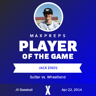 #16 Jack Enos Player of the Game badge