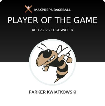 #14 Parker Kwiatkowski Player of the Game badge