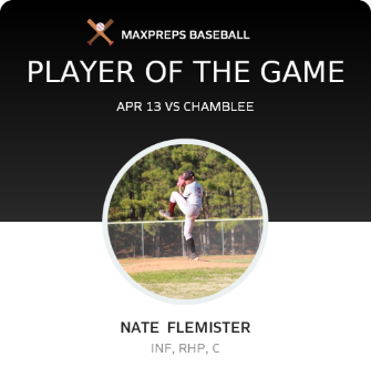 #9 Nate  Flemister Player of the Game badge
