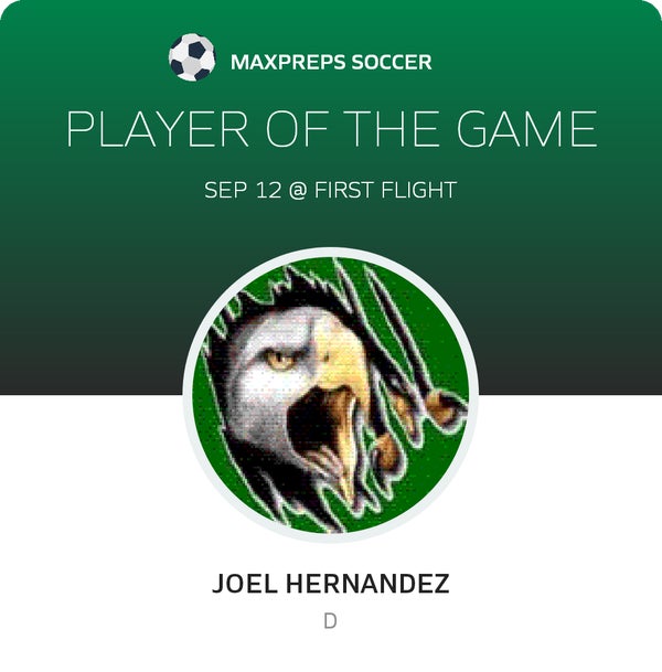 #16 Joel Hernandez Player of the Game badge