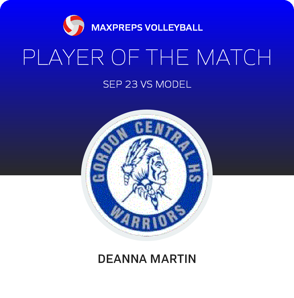 #22 Deanna Martin Player of the Game badge