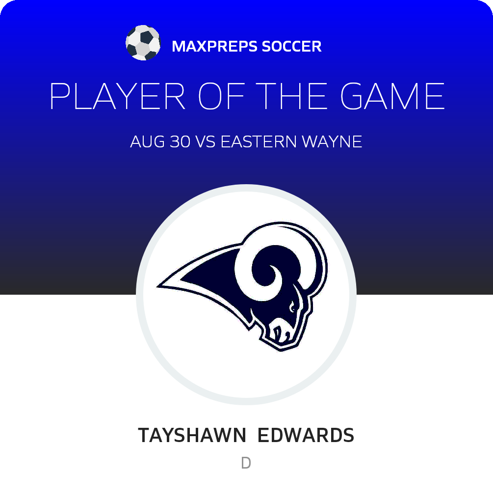 #23 Tayshon Edwards Player of the Game badge