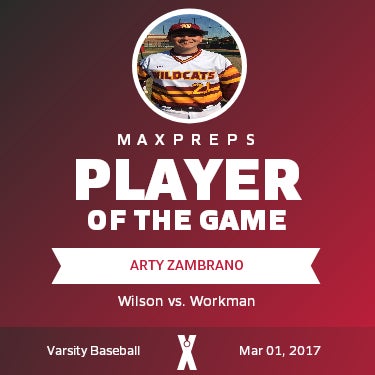 #21/22 Arty Zambrano Player of the Game badge
