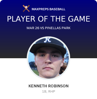#14 Kenneth Robinson Player of the Game badge