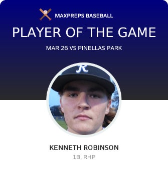 #14 Kenneth Robinson Player of the Game badge