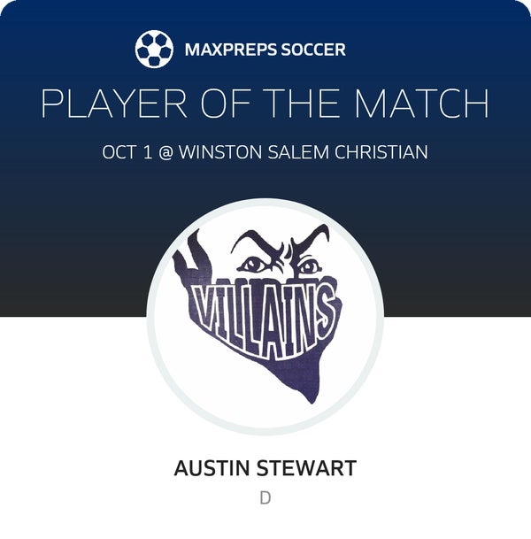 #20 Austin Stewart Player of the Game badge