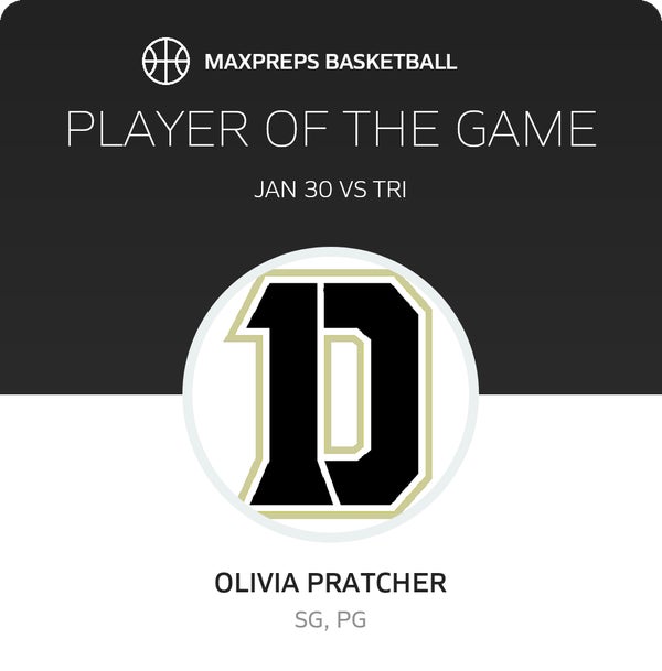 #22 Olivia Pratcher Player of the Game badge