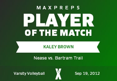#7 Kaley Brown Player of the Game badge
