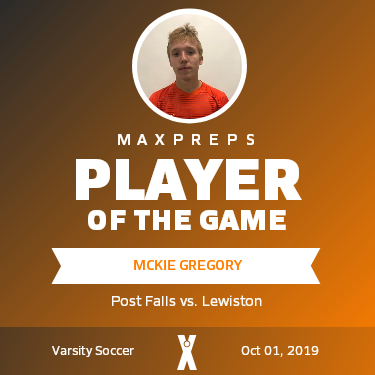 #10 Mckie Gregory Player of the Game badge
