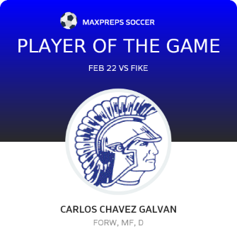 #10 C. Chavez Galvan Player of the Game badge