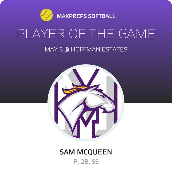 #25 Sam McQueen Player of the Game badge