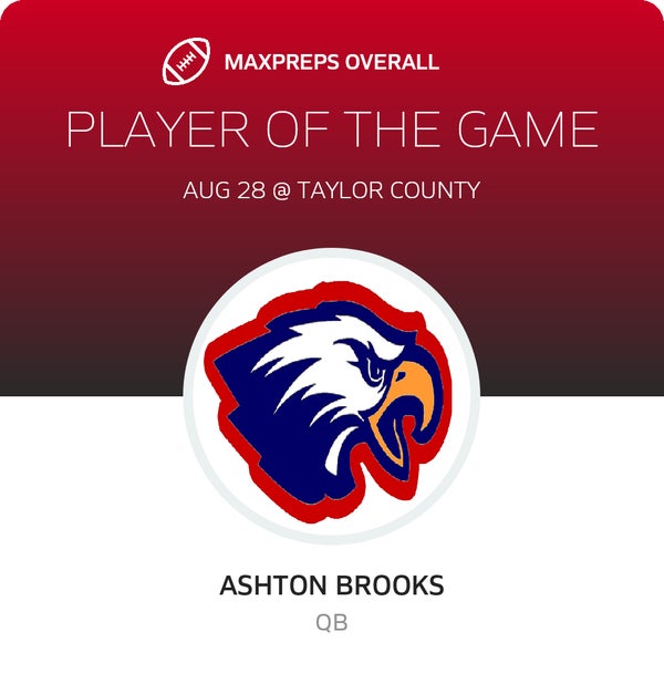 #8 Ashton Brooks Player of the Game badge