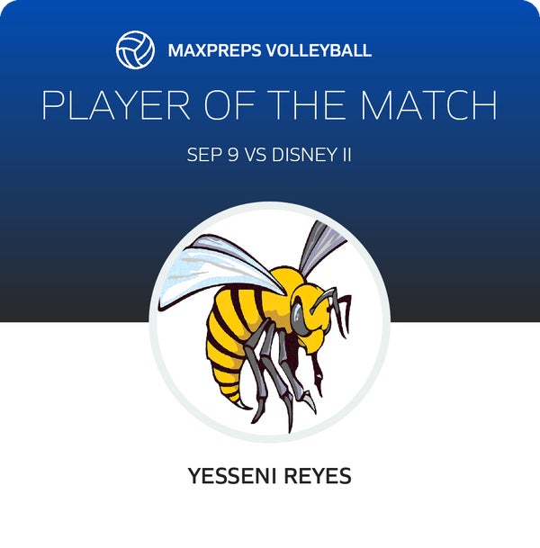 #4 Yesseni Reyes Player of the Game badge