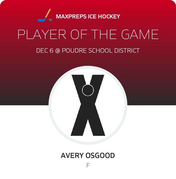 #81 Avery Osgood Player of the Game badge