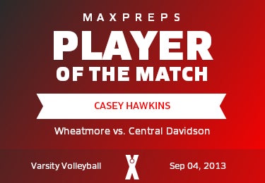 #4 Casey Hawkins Player of the Game badge