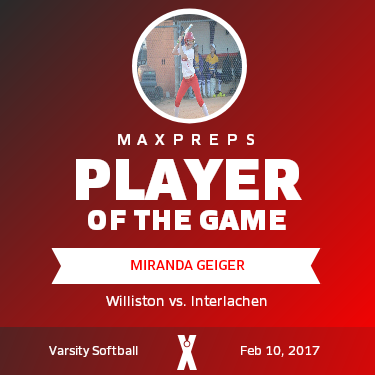 #1 Miranda Geiger Player of the Game badge