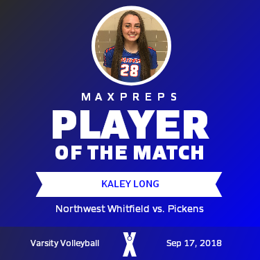 #28 Kaley Long Player of the Game badge
