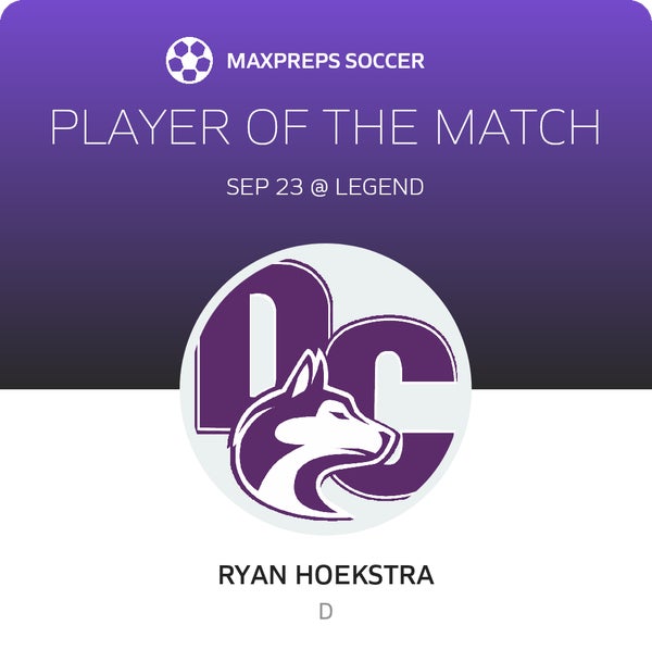 #10 Ryan Hoekstra Player of the Game badge