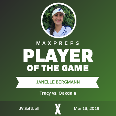 #21 Janelle Bergmann Player of the Game badge