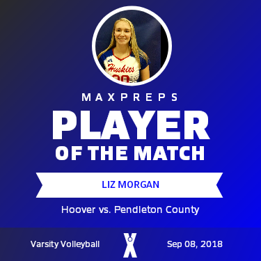 #20 Liz Morgan Player of the Game badge