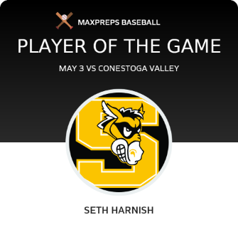 Seth Harnish Player of the Game badge