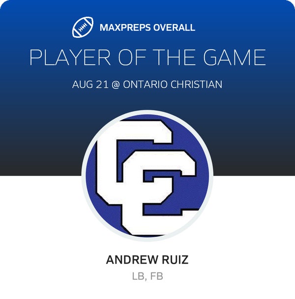 #28 Andrew Ruiz Player of the Game badge