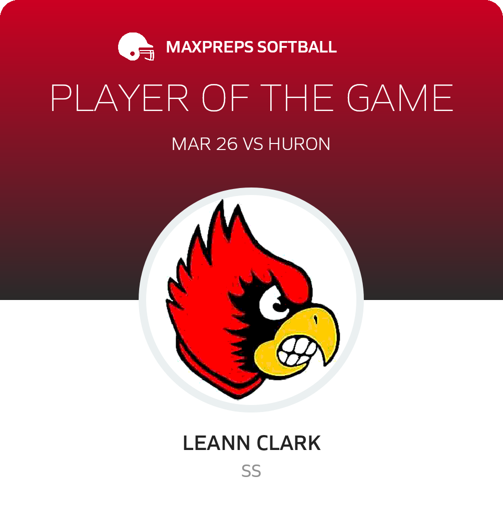 #17 Leann Clark Player of the Game badge