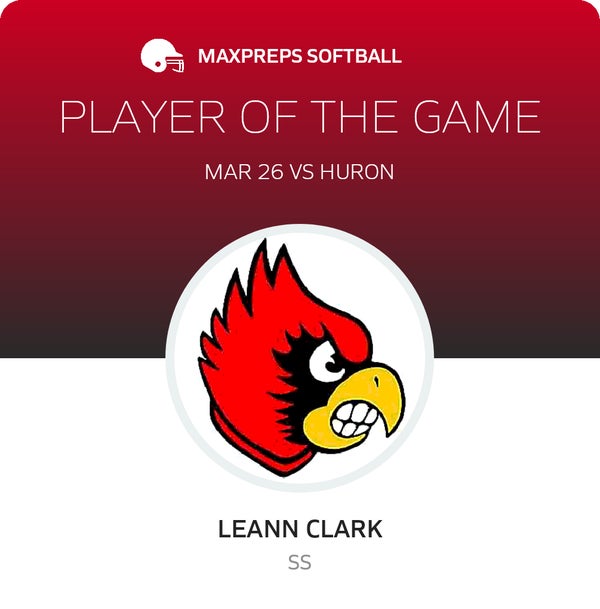 #17 Leann Clark Player of the Game badge