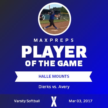 #3 Halle Mounts Player of the Game badge