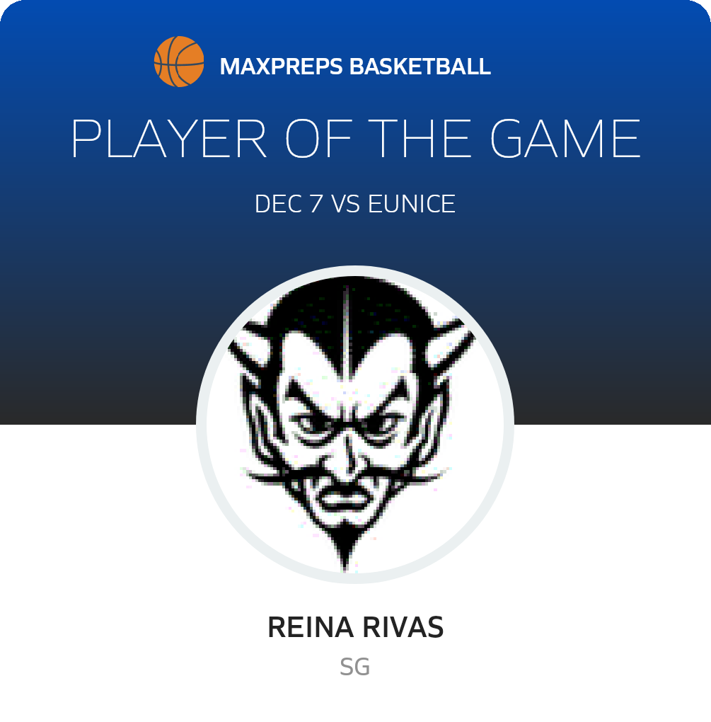 #15 Reina Rivas Player of the Game badge