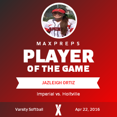 #3 Jazleigh Ortiz Player of the Game badge