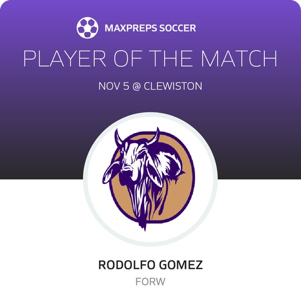 #18 Rodolfo Gomez Player of the Game badge