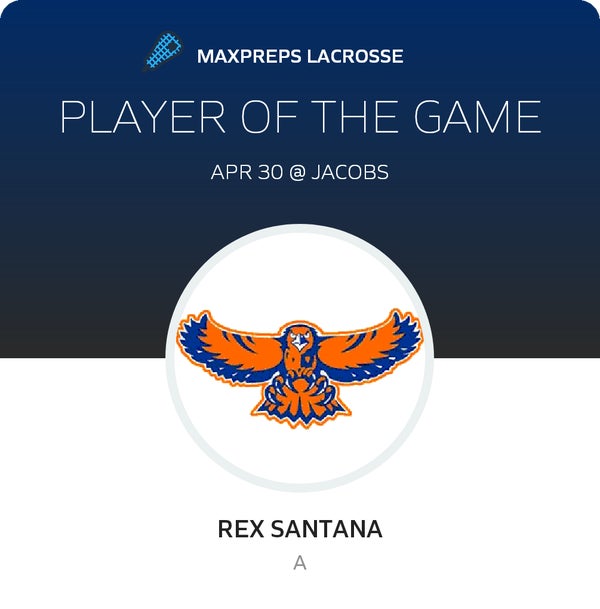 #2 Rex Santana Player of the Game badge