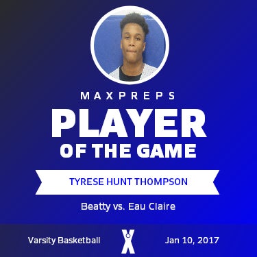 #3 T. Thompson Player of the Game badge