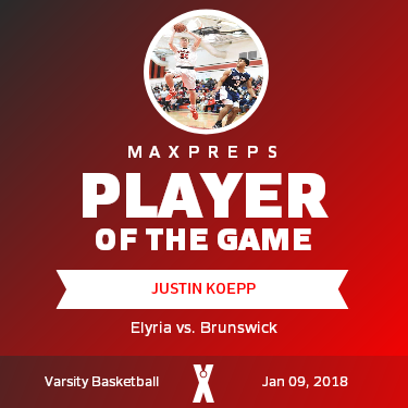 #35 Justin Koepp Player of the Game badge