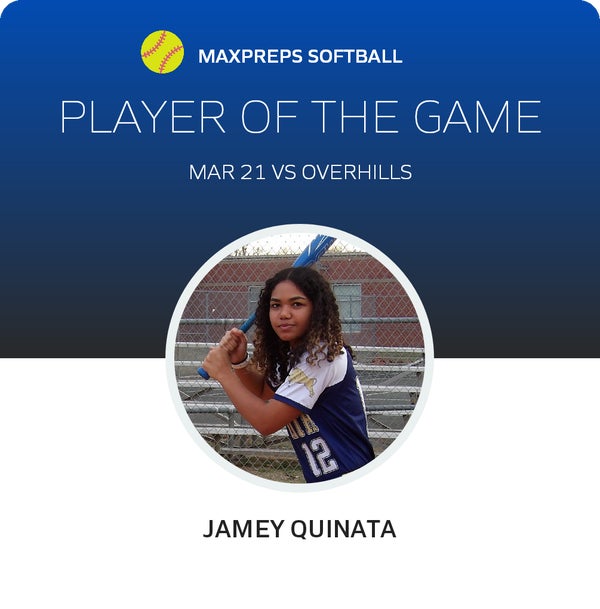 #12 Jamey Quinata Player of the Game badge