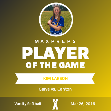 #13 Kim Larson Player of the Game badge